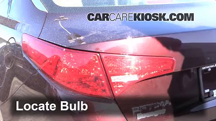 Rear Turn Signal Replacement on a 2013 Kia Optima LX 2.4L 4 Cyl.