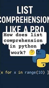 🚀 Master List Comprehension in Python Like a Pro!
