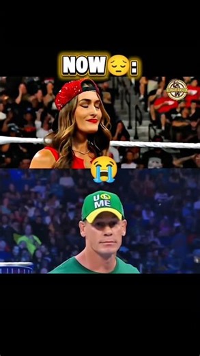 John Cena & Nikki Bella and now vs then 😍 #johncena #nikkibella #wwe #shorts #edits