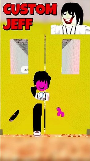 CUSTOM JEFF THE KILLER IN PLAY AS BALDI #roblox #baldisbasicsplus #jeffthekiller #tips
