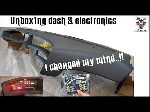 Knight Rider dashboard build - Episode 1 - Unboxing the dash & electronics