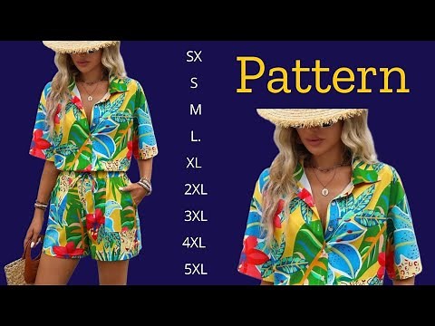 You’ll Definitely Want to Sew This DIY Tropical Two-Piece Set!🌺 | Easy Sewing Tutorial #sewing #diy