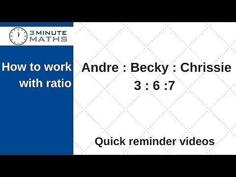 Ratio - Andre Becky Chrissie money share GCSE maths question level 4