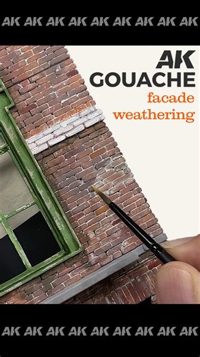 𝗚𝗢𝗨𝗔𝗖𝗛𝗘 𝗪𝗘𝗔𝗧𝗛𝗘𝗥𝗜𝗡𝗚 🎨 Watch how our teammate @rick.lawler uses 𝐀𝐊 𝐆𝐨𝐮𝐚𝐜𝐡𝐞𝐬 to add weathering touches to the facade you saw begin in last week’s reel 🥰 Try it yourself with one of our two sets: 🎨 𝐴𝐾𝐺25 𝑊𝑒𝑎𝑡ℎ𝑒𝑟𝑖𝑛𝑔 𝐸𝑓𝑓𝑒𝑐𝑡𝑠 🎨 𝐴𝐾𝐺26 𝑁𝑎𝑡𝑢𝑟𝑒 𝑊𝑒𝑎𝑡ℎ𝑒𝑟𝑖𝑛𝑔 -------- Mirad cómo nuestro compañero @rick.lawler utiliza las 𝐀𝐊 𝐆𝐨𝐮𝐚𝐜𝐡𝐞𝐬 para dar los toques de weathering a la fachada que visteis empezar en el reel de la semana pasada 🥰 T