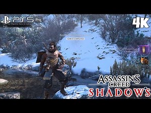 Red Fox Hunting in Snow – Sumi-e Painting Location Guide | AC Shadows (Yasuke Exploration)