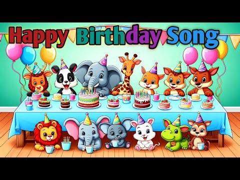 Animals Happy Birthday Song | Nursery Rhymes and Kids Song By Little Learner's Channel