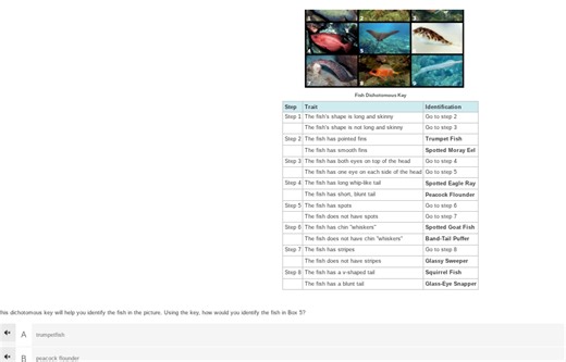 This dichotomous key will help you identify the fish in the pic... | Filo