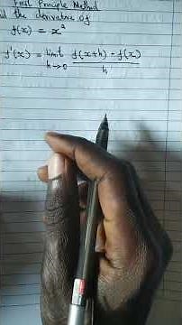 How to work out calculus question using first principle method within limited time#youtube #maths