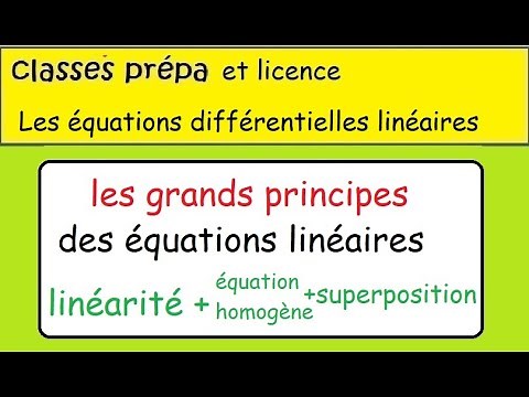 Linear differential equations - COURSE 1 - the main principles of homogeneous linearity and super...