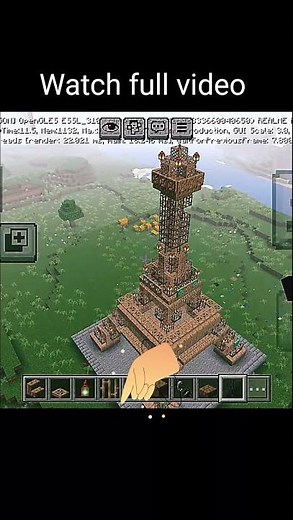 how to build Eiffel tower in Minecraft #minecraftbuilding #gaming #hackminecraft