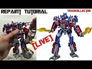 [LIVE] Repaint Tutorial: OPTIMUS PRIME KO Studio Series 44 | Transformers 3 DARK OF THE MOON