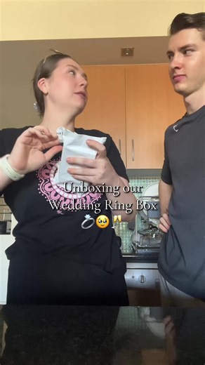 Unboxing our wedding ring box 🥹💕💍✨ #wedding #etsy #2026bride