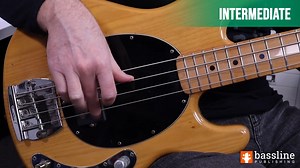 ‘Chic Unique’ was written to represent Bernard Edwards’ bass work with Chic and Sister Sledge during the seventies and eighties. The line features many common elements of his playing style, including a heavy use of chord tones, the use of ghost notes, the use of open string jumps, and the use of ascending and descending double chromatic passing notes. If you're interested in learning this piece, there is a full, section-by-section video tutorial on our website. To view this course, you'll need t