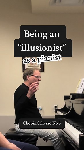 Sometimes … or most of the times … We need to be an illusionist. Here an example to make a crescendo on ONE long note. Chopin Scherzo No.3 #chopin #scherzo #music #pianist #piano #AGThoughtsAboutMusic #classical #musician #classicalmusic #lesson #teaching #masterclass #teacher #pianolesson