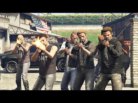 GTA 5 NPC Wars 10 (The Lost MC vs Zombies)