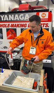 27K views · 152 reactions | Drill Smarter with Miyanaga Mistdia OT! This diamond core bit uses water cooling to keep teeth sharp, remove dust, and boost efficiency. Perfect for concrete, stone, and ceramic tile projects! #Tools #Drill #ToolsofTheTrade #Concrete #Construction | Gadget Glimpse | Facebook