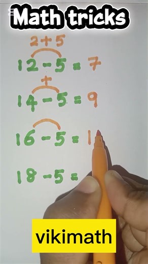 Easy math substraction trick #shorts #substract #fast #maths #mathematics #fastandeasymaths #math