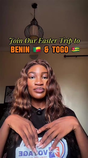 Join us this Easter to explore Benin 🇧🇯 and Togo 🇹🇬 4 nights and 5 days Date: April 2nd-6th 2 nights accommodation stay at Riviera beach hotel in Lome in Togo 2 nights accommodation stay at Casa del papa in Ouidah in Benin Daily breakfast Transfer from one country to another Road controls and border protocols Ouidah city tour: python temple, Sacred forest, slave Market, Basilica, gate of no return Cotonou city tour: Amazon statue, graffiti wall, arts Market, Babs docks Lome city tour : Marce