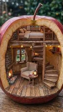 You Won’t Believe What’s Hidden Inside This Giant Apple 🍎#shorts #shortfeed #diy #interiordesign