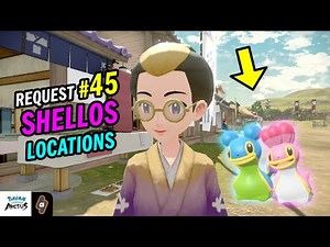 Where to find Shellos (Request 45: Shellos of the East and West) Pokémon Legends Arceus Walkthrough