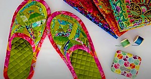 Make Patchwork Slippers With A Free Pattern