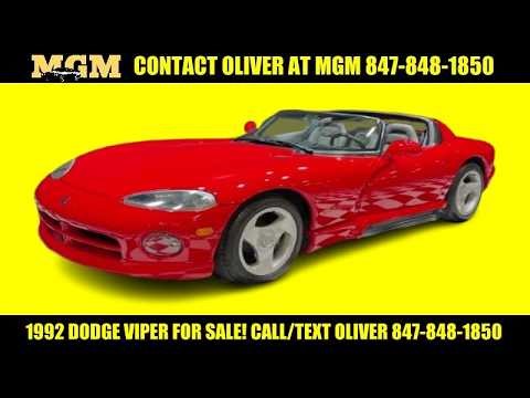 1992 Dodge Viper For Sale! Call/Text Oliver 847-848-1850