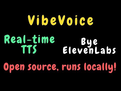 VibeVoice from Microsoft | Real-time open-source Text-To-Speech synthesis!