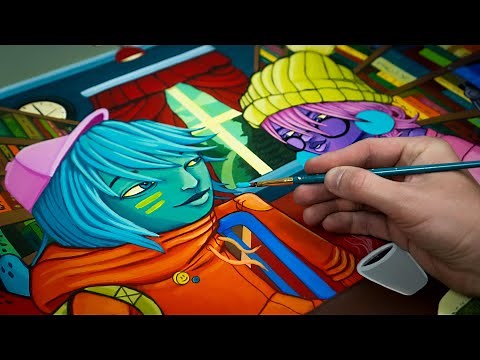 How I Paint with Acrylics!