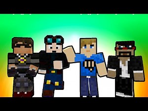 Youtuber School:Fighting TheDiamondMinecart/ CaptainSparklez/ Skydoesminecraft (Minecraft Animation)