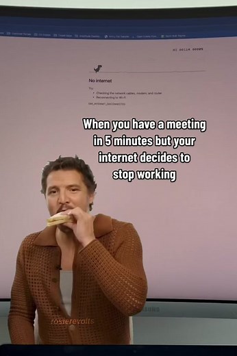 If your internet goes out press the spacebar on your chrome browser to pass the time 😂 #google #chrome #googlechrome #pedropascal #CapCut