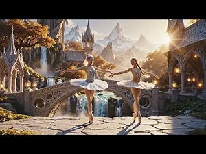 Two elfs balerinas in LOTR world