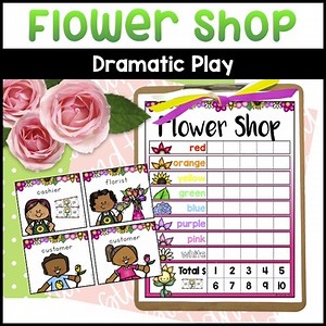 Flower Shop Dramatic Play Printables - Garden Dramatic Play Pretend Florist