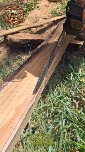 Chainsaw Milling Lumber Fast #woodworking #DIY #chainsaw
