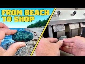 Post Wind Storm Rock Hunt on U.P. Beach