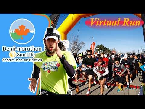 Sun Life Half-Marathon in Saint-Jean-sur-Richelieu 2026 - Virtual Run - Video for Treadmill