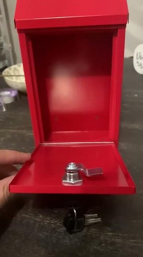 Wall Mounted Steel Suggestion Box with Lock Metal Donation Box Featuring Slot and Suggestion Sheets