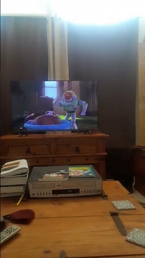 Toy story 1995 woody screaming & terror on his forehead