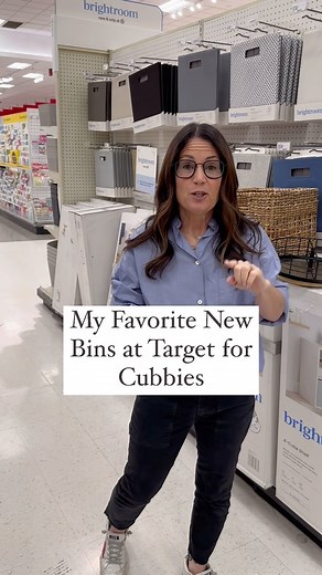 OrganizeDetroit on Instagram: "Favorite new bins I’ve been using for my clients homes at Target! These are great ways to upgrade those 13 inch cubbies to use for different areas of the home!"