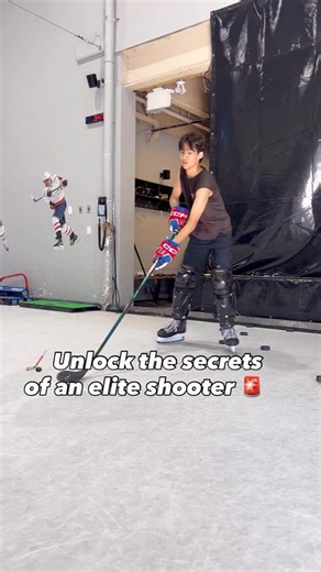 Atomic Hockey on Instagram: "Mastering the wrist shot 🚨 When it comes to shot mechanics, positioning is key! Start by loading the puck just behind your heels. This allows your front line to drive forward, generating power. 👉 Key Focuses: 1. Bottom Hand Push: Engage your bottom hand to push through the shot, creating a strong foundation.💥 2. Top Hand Control: Use your top hand to release the shot, ensuring accuracy.🎯 3. Lunge Forward:* As you shoot, lunge towards your target for added momentu