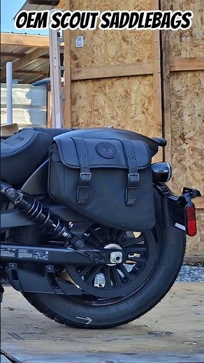 New Scout OEM Saddlebags Installed! 😎🫰 ‪@Indian_Motorcycle‬ #motorcycle #Saddlebag #shorts