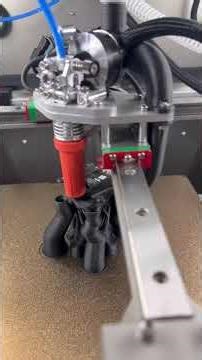 First test run after mods: 350mm/s, 30K accel, PETG-CF, no calibration yet 🔥 #3dprinting #tech #3d