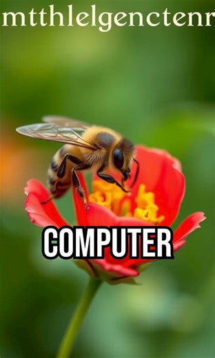 Bees solve math faster than computers! #bee #math #funfact