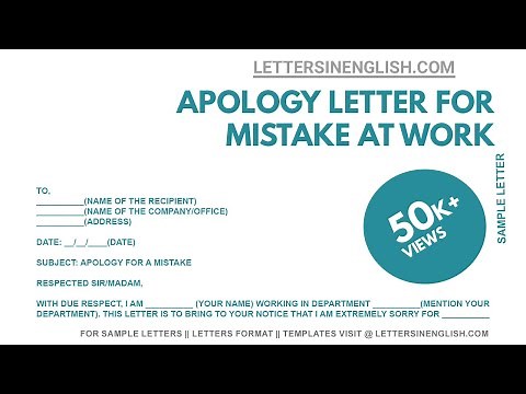 How To Write Apology Letter for Mistake at Work - Apology Letter for Mistake at Work