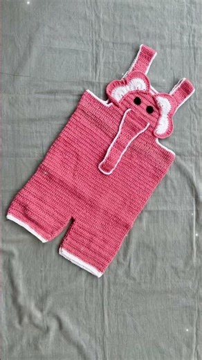 How to crochet Baby romper #sweaterdesign #wow #handmade #new #crochetdesign #elephant #cute #trendy