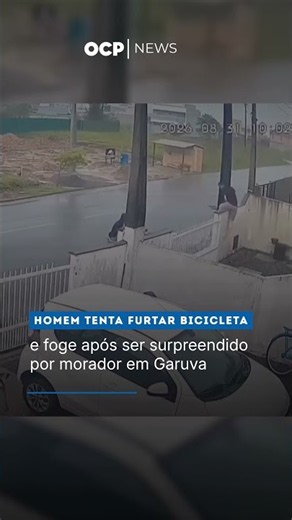 Homem tenta furtar bicicleta e foge após ser surpreendido por morador em Garuva