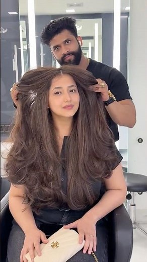 Cool Mocha Brown Hair Colour #sunnyhairport #haircolor #salon #viral #viralreels