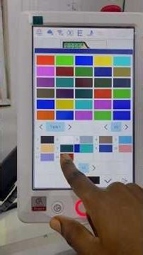 How to set design colour on monogram machine #monogram #embroidery