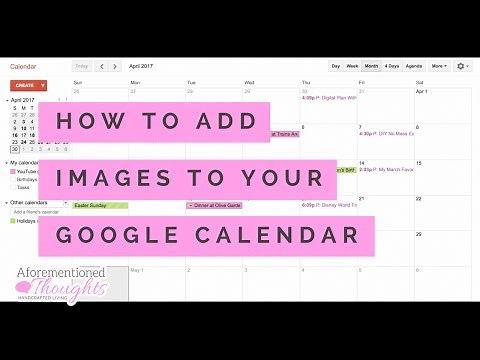 How to Add Images to Your Google Calendar - Digital Planning - Paperless Living