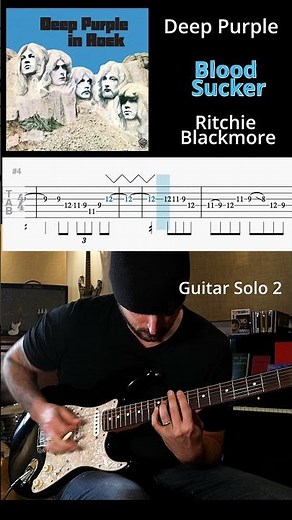 Deep Purple Bloodsucker Guitar and Keyboard Solo with TAB (Ritchie Blackmore & Jon Lord)