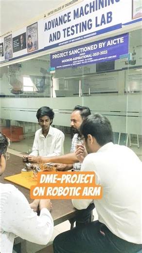 “DIY Robotic Arm Project | Engineering Students Innovation 🚀”#ucer #ugi #automobile #collegelife